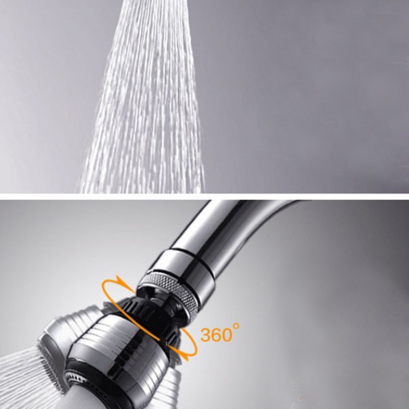 360 Rotary Aerator Water Bubbler Swivel Head Kitchen Filter Faucet Nozzle Faucet Shower Head Tap for Bathroom Kitchen