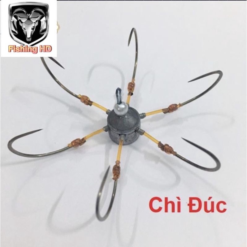 Lưỡi Câu Lục Chì Đúc Đồng Đúc Lưỡi Câu Siêu Bén Siêu Cứng LC4 đồ câu FISHING_HD