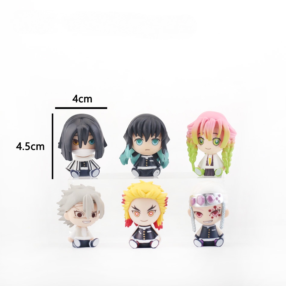 Set 6 Mô Hình Nhân Vật Hoạt Hình Trang Trí