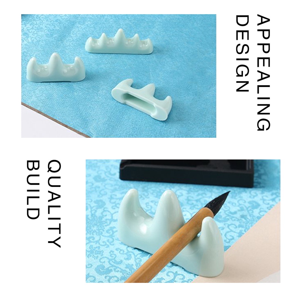 Giá Đỡ Cọ Vẽ Tranh Seamiart Hình Tảng Đá Nhân Tạo Độc Đáo