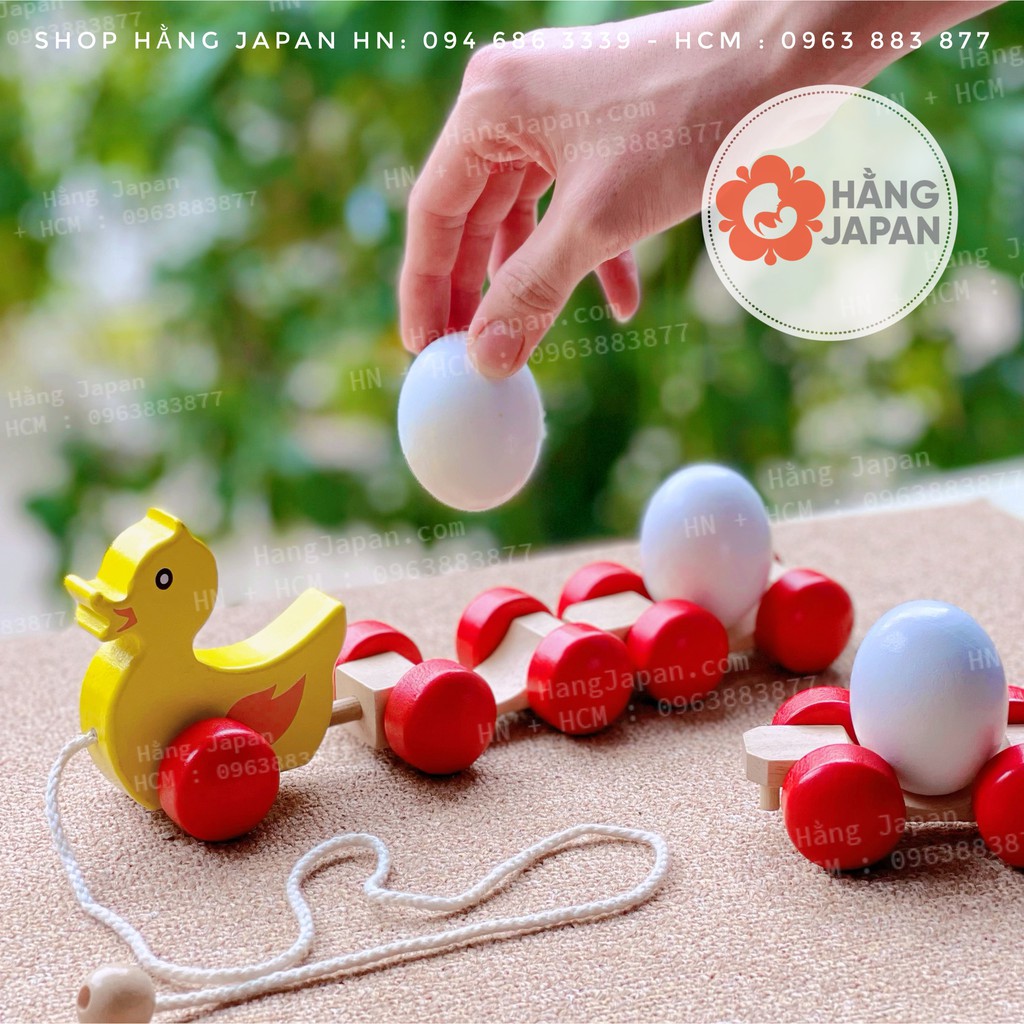 Đồ chơi vịt kéo trứng cho bé cho bé từ 6 tháng trở lên