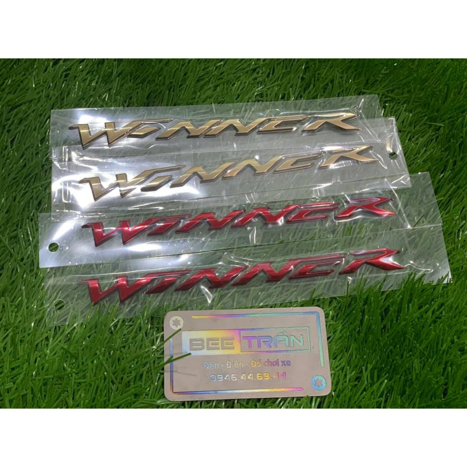Tem chữ nổi Winner (giá 1 chữ)