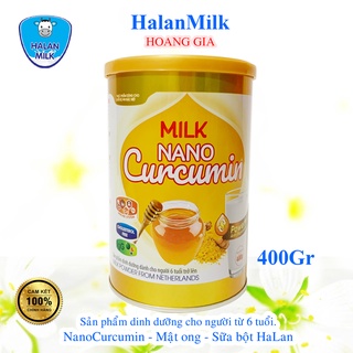Sữa nghệ nano curcumin - halan milk - sữa ong chúa 400gr