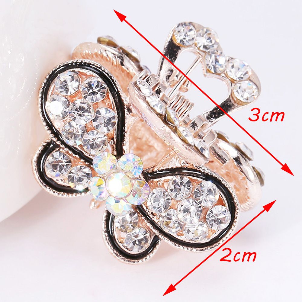 Kẹp tóc đính đá tùy chọn màu sắc thời trang xinh xắn cho nữ