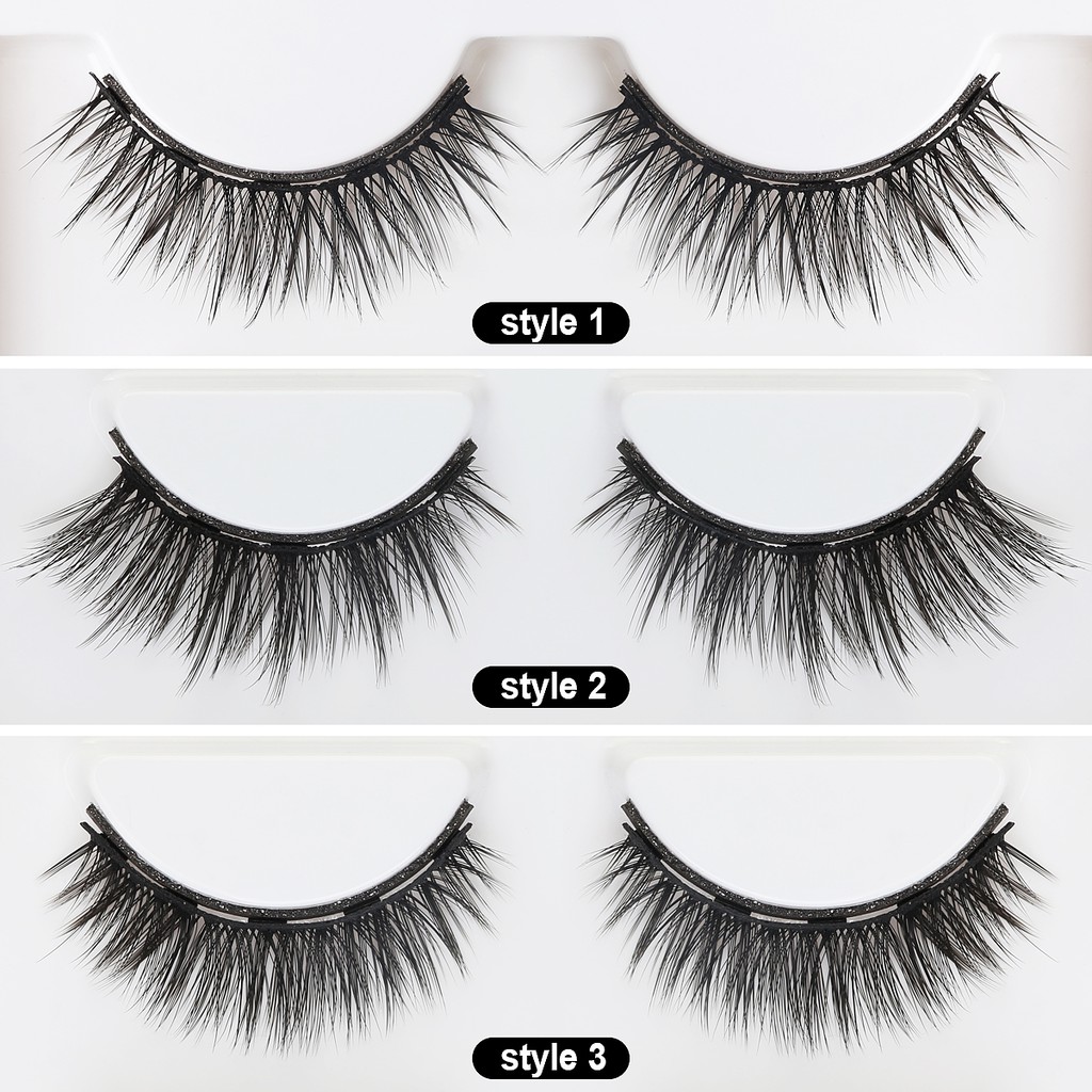 MAGEFY Bộ lông mi giả từ tính Bộ 3 cặp lông mi giả từ tính kèm bút kẻ mắt nước chuyên nghiệp cái nhíp cao cấp  Bộ lông mi giả từ tính kèm bút kẻ mắt