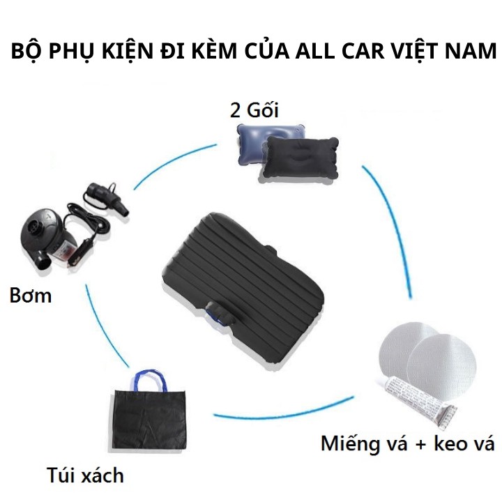 [MỚI 2020] ĐỆM HƠI Ô TÔ CHẤT LIỆU DÙ CAO CẤP, GIƯỜNG HƠI Ô TÔ DÀY NHẤT