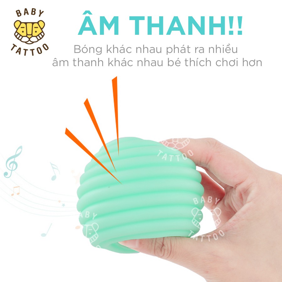 Đồ Chơi Bóng Cầm Tay Cao Su Giúp Trao Dồi Khả Năng Khám Phá, Đồng Hành Cùng Bé Trong Quá Trình Phát Triển BABY TATTOO