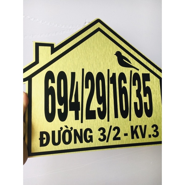 Bảng số nhà đẹp, lạ, độc, chắc siêu bền dày giá rẻ hàng nhà làm giá rẻ mà tốt