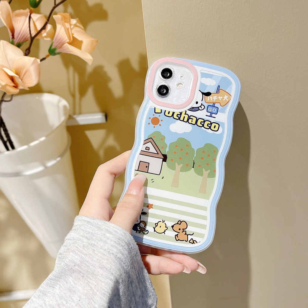 Ready Stock ins fashion big wave Phone Case For 14 13 12 11 Pro Xs Max X Xr 6 6S 6P 7 8 Plus Se 2020 Camera Protective Soft TPU Back Cover