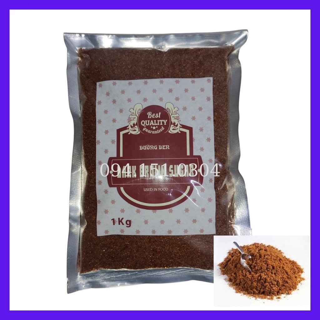 Đường nâu/đường đen đài loan.gói 1kg/nguyên liệu làm trà sữa