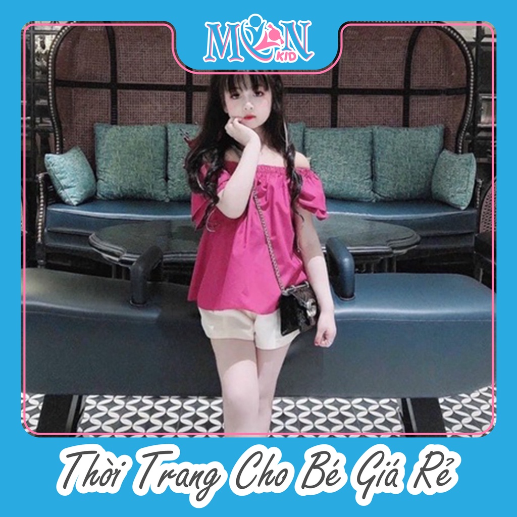 Set áo hồng tím cánh tiên bé gái Monmonkid