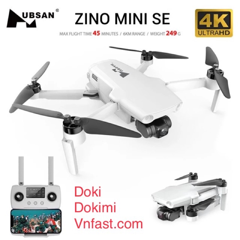 Flycam Hubsan ZINO Mini SE - 6KM - Camera 4k 3 trục - Chính hãng