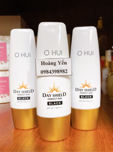 Kem Chống Nắng OHUI Day Shield Perfect Sun Red/ Black SPF50+/PA++++ (TUYP 50ML, TÁCH SET)