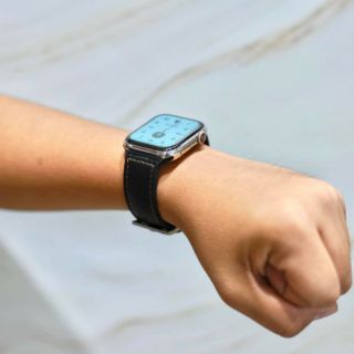 Dây đeo Apple Watch da mix cao su