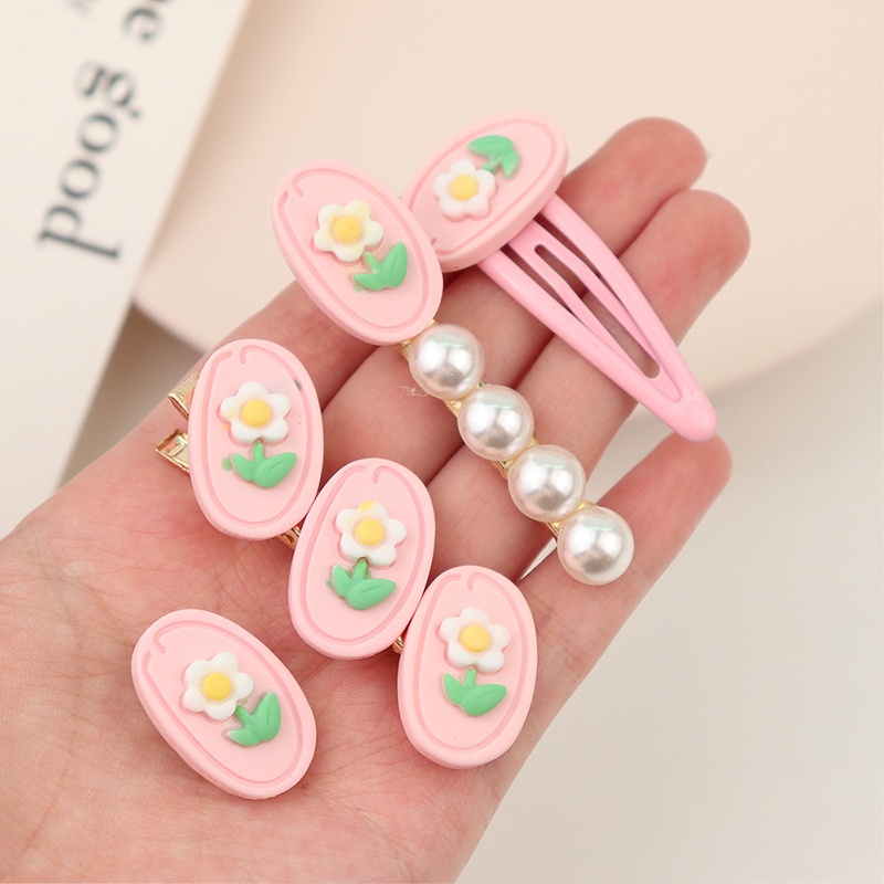 Kẹp Tóc Hình Hoa Đính Ngọc Trai Thời Trang Cho Nữ