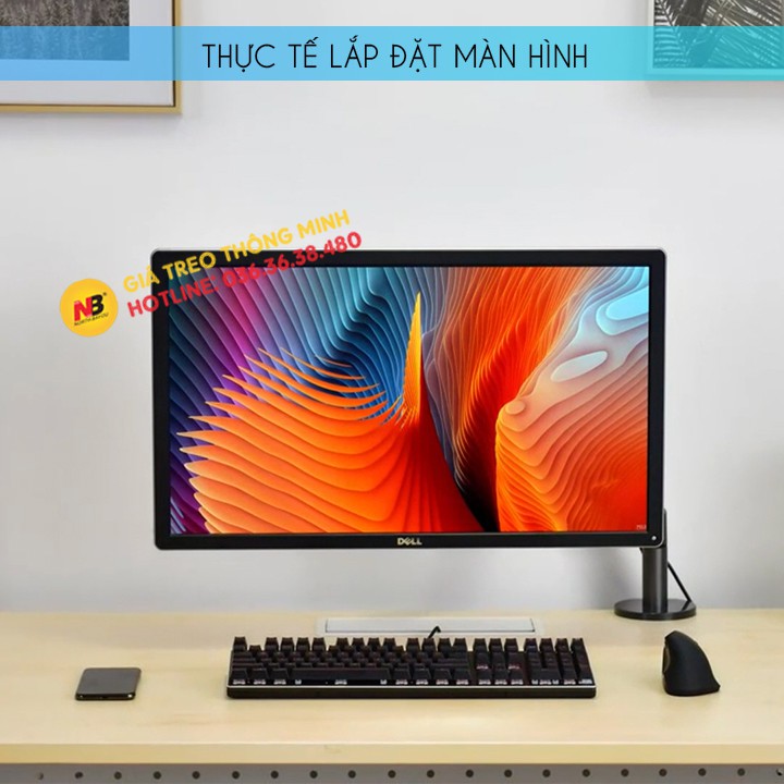 Giá Treo Màn Hình Máy Tính OZ 1 17 - 24 - 27 - 32 inch / Tay Treo Màn Hình Hợp Kim Nhôm
