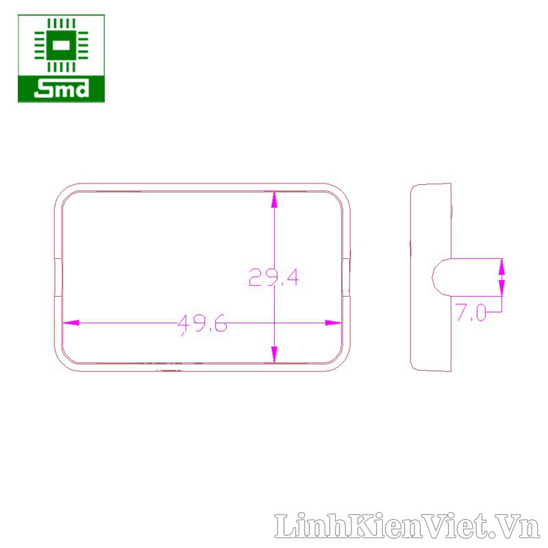 Hộp nhựa 55x35x15mm