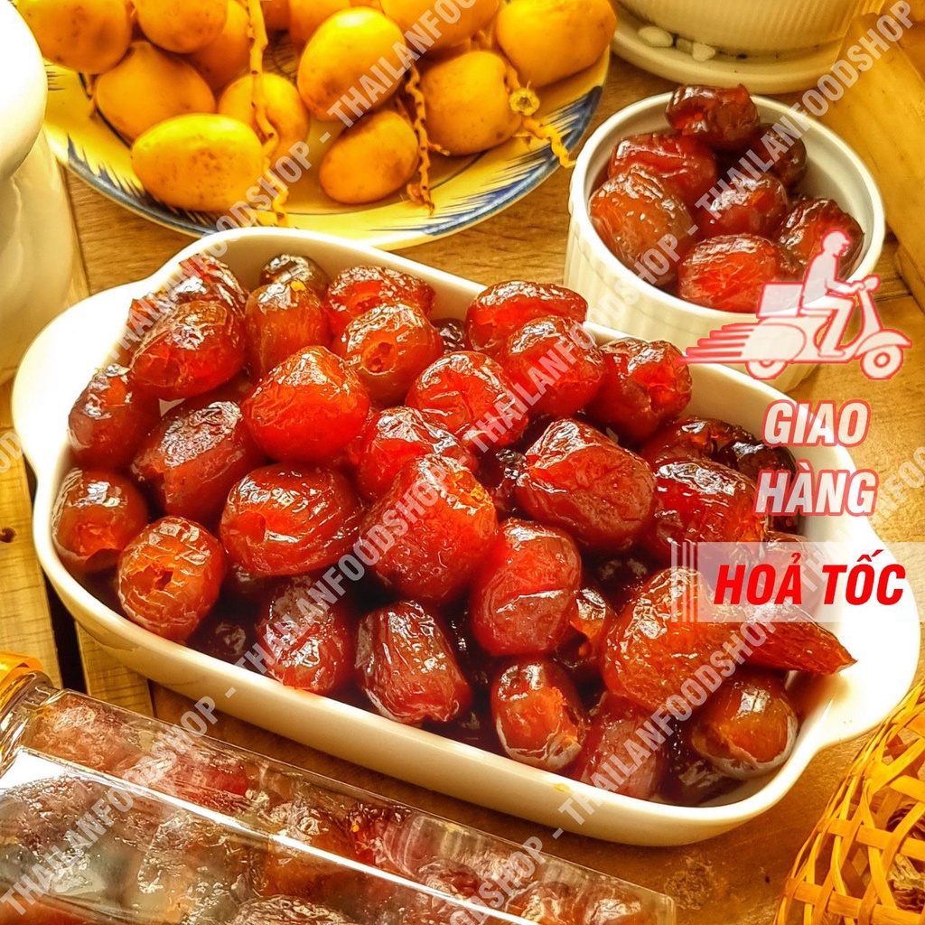 Táo Sấy Dẻo Thái Lan Đã Tách Hạt Lon 500gr