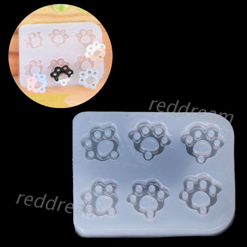 L Cat Claw Paws Silicone Fondant Mold Jewelry Pendant Making Epoxy Resin Mold Tool