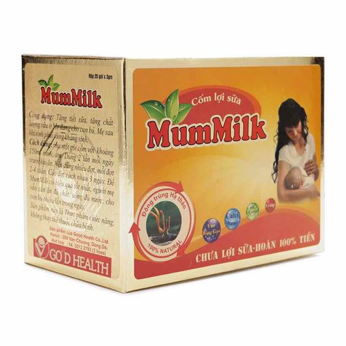 Cốm lợi sữa Mummilk - Viên Lợi Sữa Mabio nâng cao chất lượng và số lượng sữa mẹ