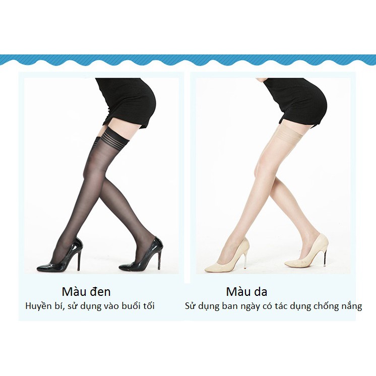 AA025 - Tất đùi mỏng chống nắng không rách