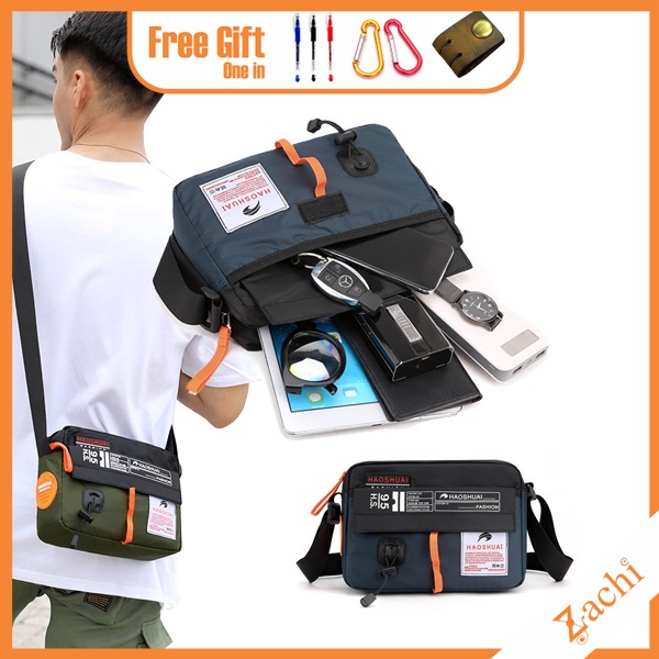 Túi Đeo Chéo Nam Vải Oxford Cao Cấp Chống Thấm Nước Thời Trang Cá Tính Màu Đen / Xanh / Xám ZACHI T60