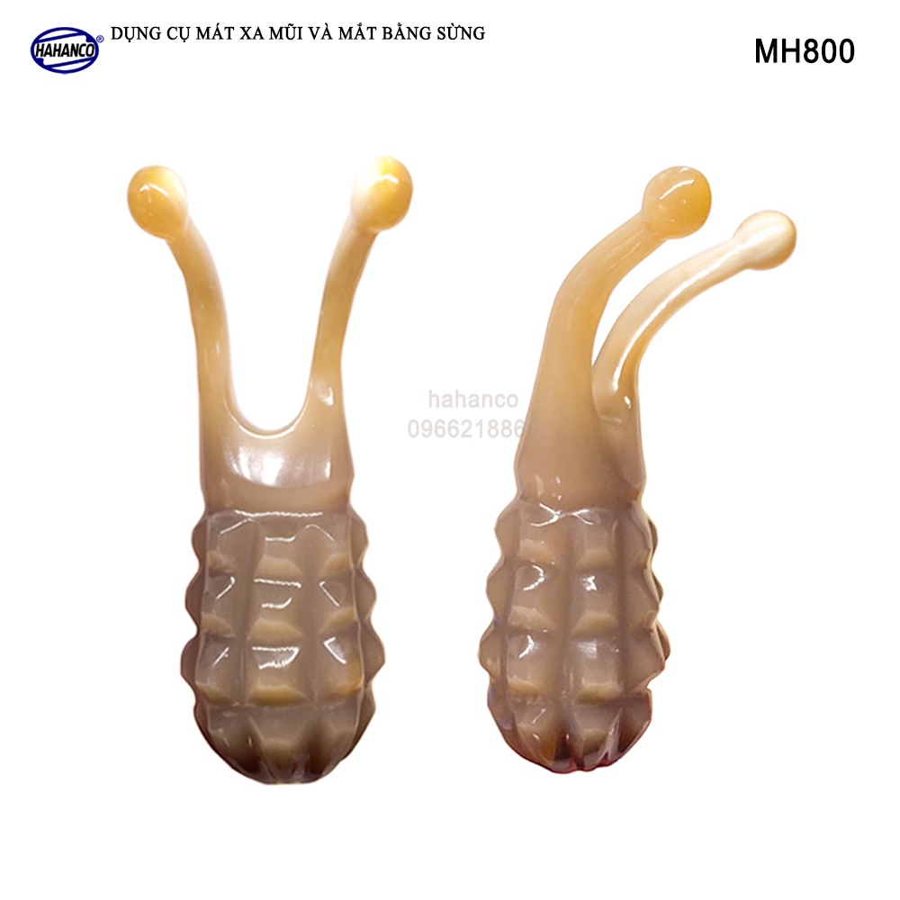 Dụng Cụ Massage Mũi Mắt Bằng Sừng HAHANCO Thon Gọn Mũi/ Thông Tuyến Nước Mắt - MH800
