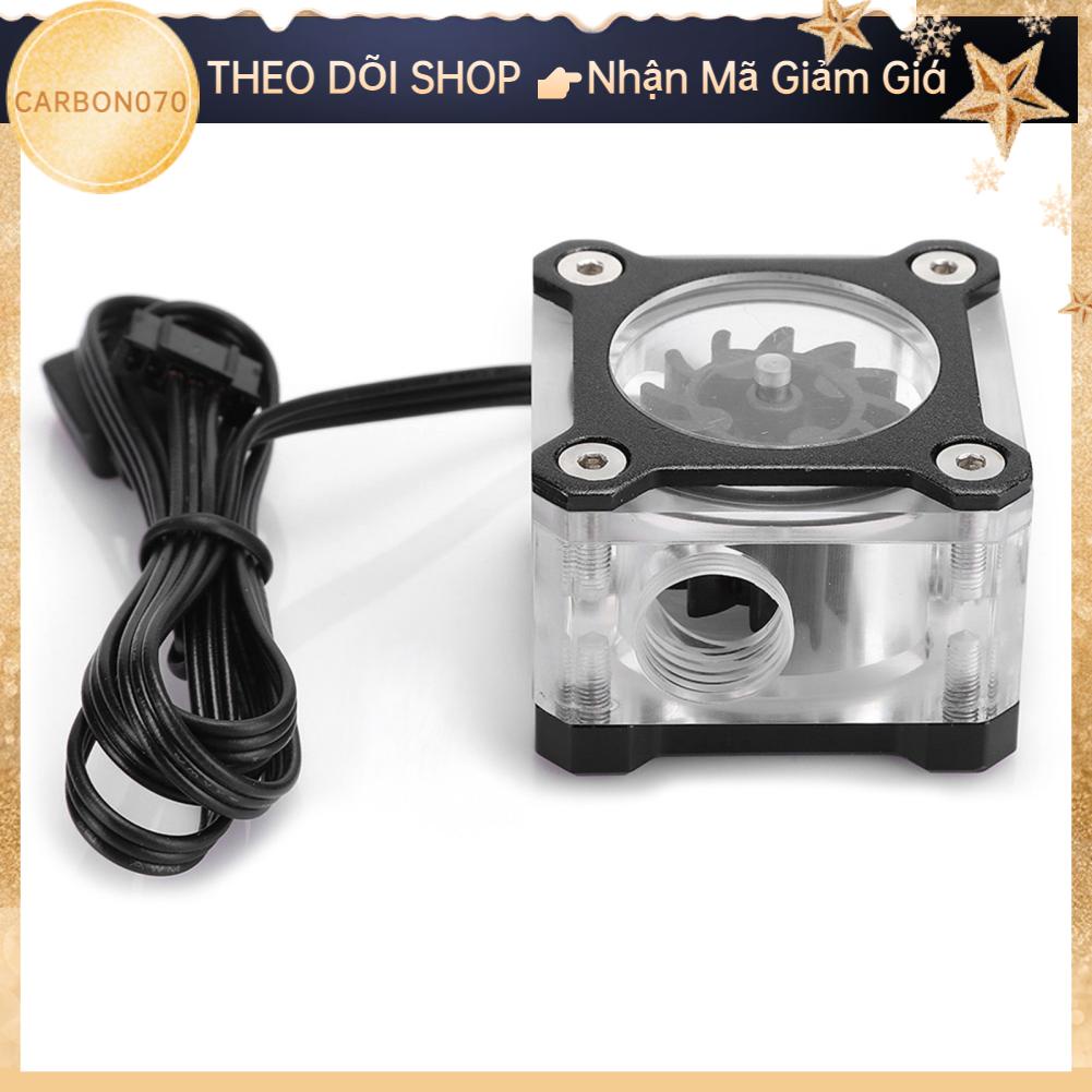 Carbon070 R3 RGB Máy tính đầy màu sắc Nước ‑ Đồng hồ đo lưu lượng nước làm mát G1 / 4 Phụ kiện máy chủ đề nữ