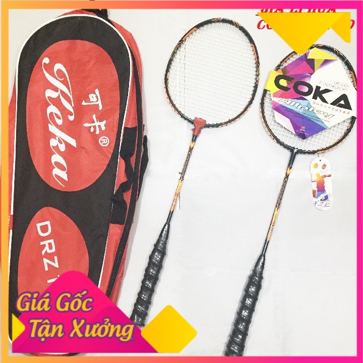 Bộ 2 Vợt Cầu Lông COKA DRZ-10 Cao Cấp Dùng Trong Thi Đấu