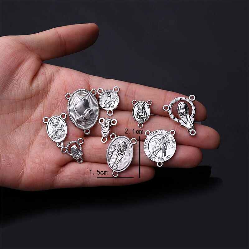 Set 10 Phụ Kiện Nối Vòng cổ Trang Sức Đức Mẹ Mary Jesus