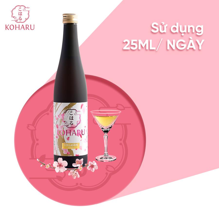 Nước Uống Collagen 82X, Combo 3 Chai KOHARU COLLAGEN Mỹ Nhân Không Tuổi, 48.000mg Collagen Peptide(1500ml/3 Chai)