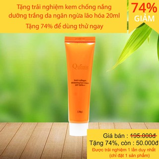 KEM CHỐNG NẮNG TRẮNG DA CAO CẤP CHÍNH HÃNG HÀN QUỐC QUEENIE 20ML