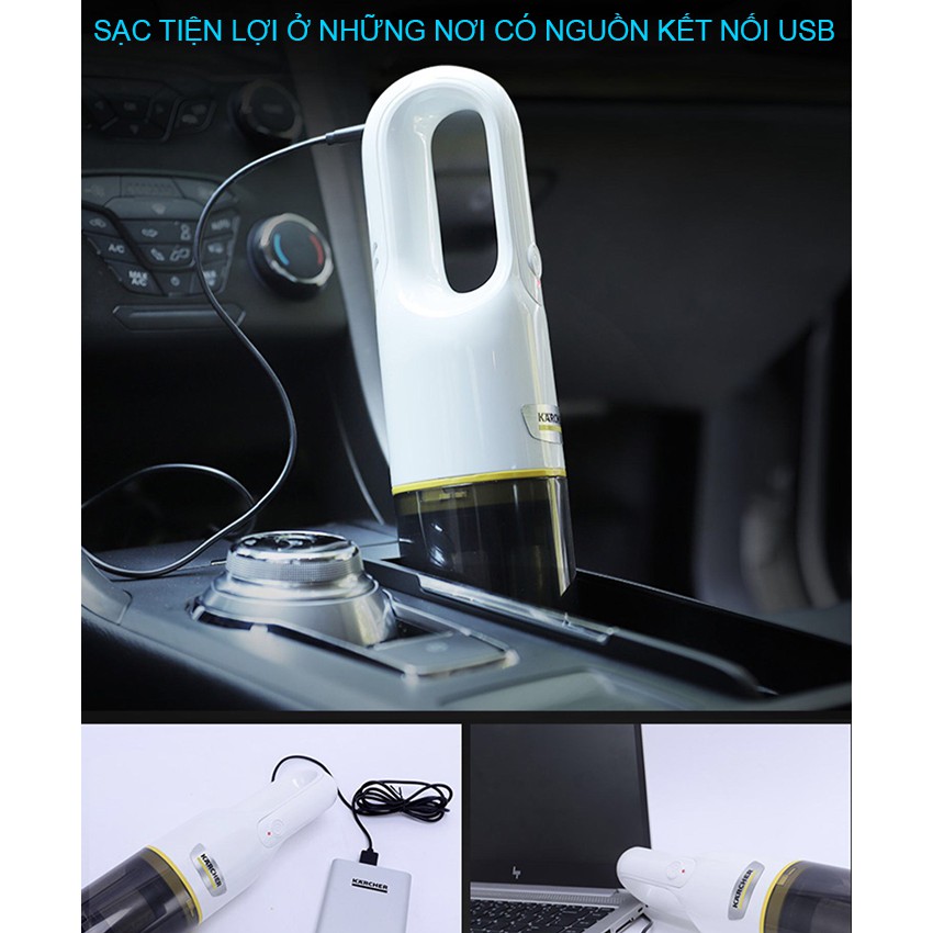 Máy hút bụi cầm tay chạy Pin Karcher VCH 2
