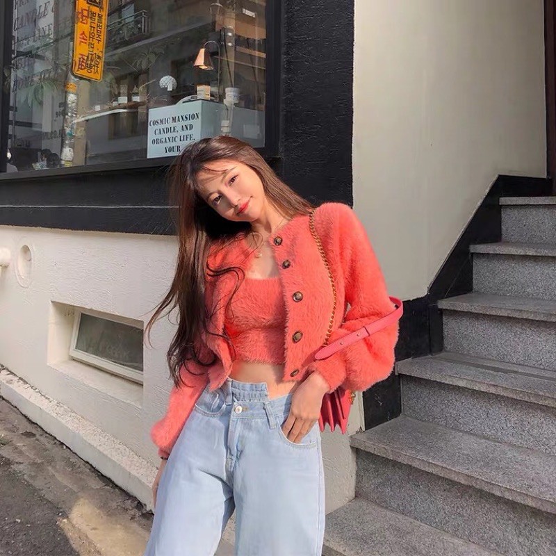 Set áo hai dây*khoác len