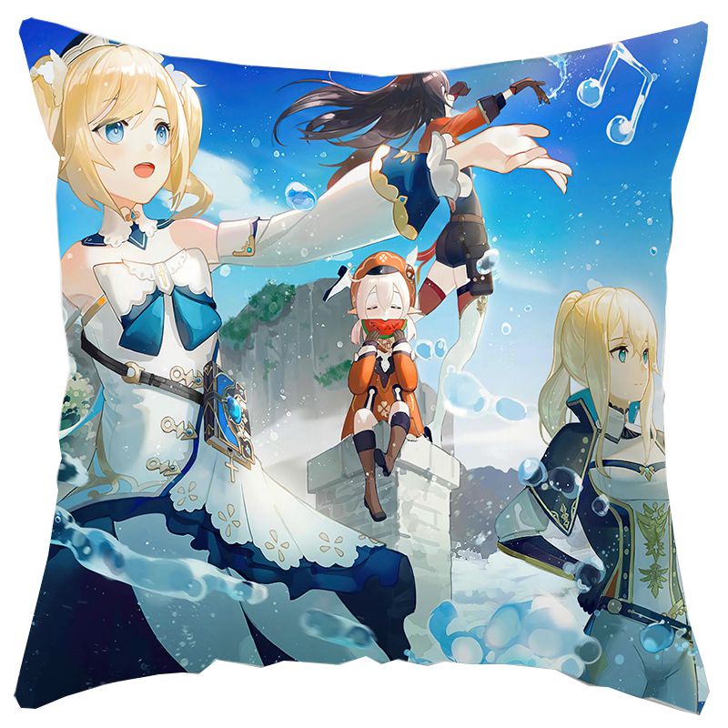 Anime Genshin Impact Series Fashion Pillow Case Sofa Hugging Pillow Case Household Goods Cushion Cover