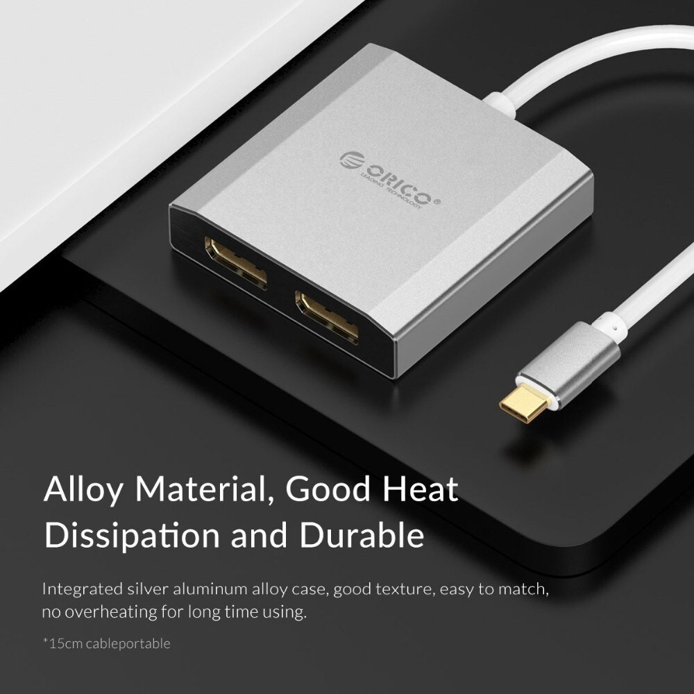 Cáp chuyển đổi USB Type C sang HDMI và Displayport Adapter cao cấp chính hãng ORICO XD-CFHD4