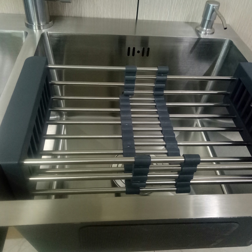 Bộ Chậu rửa chén bát INOX 304 cao cấp 2 hố cân cỡ 82x45cm, màu xám bạc chống trày xước, dễ vệ sinh - QM.CR001