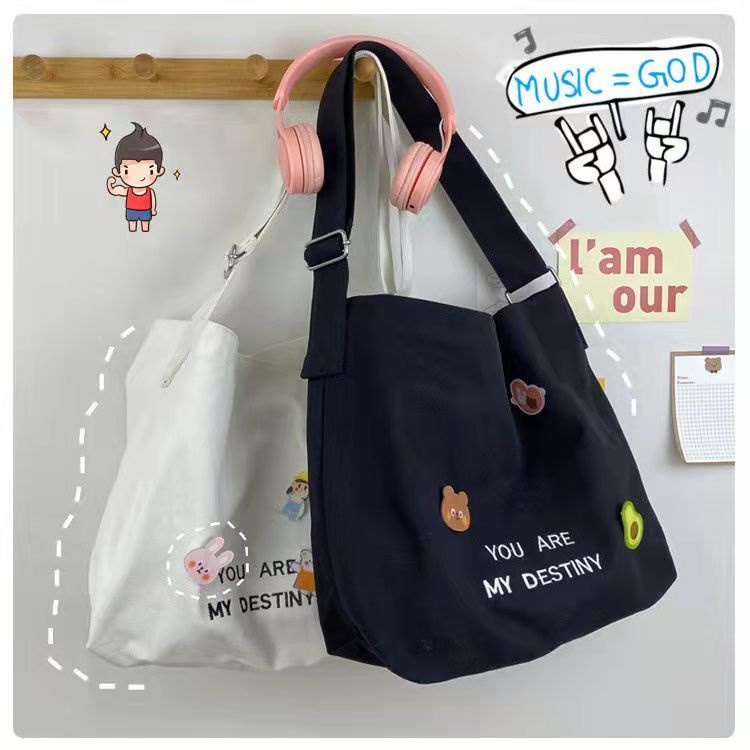 Túi Xách Canvas Cỡ Lớn Thời Trang Cho Nữ