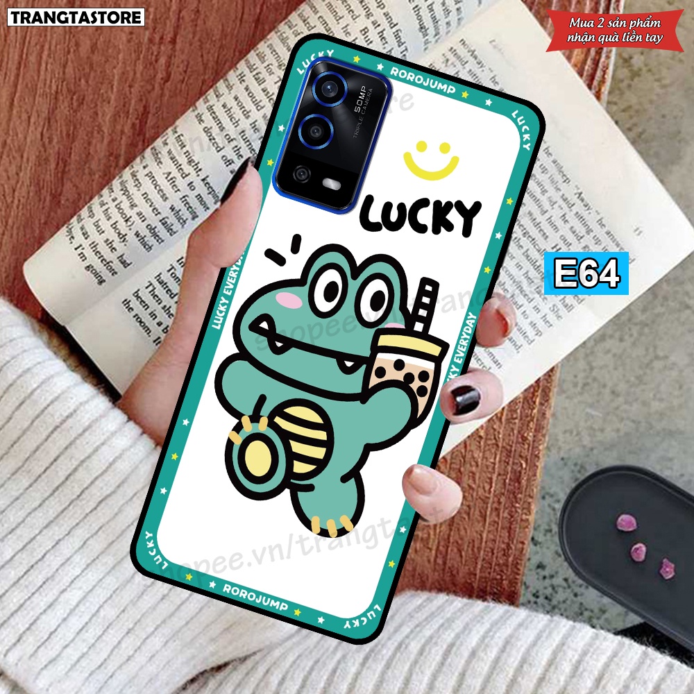 Ốp lưng Oppo A55 in hình dễ thương