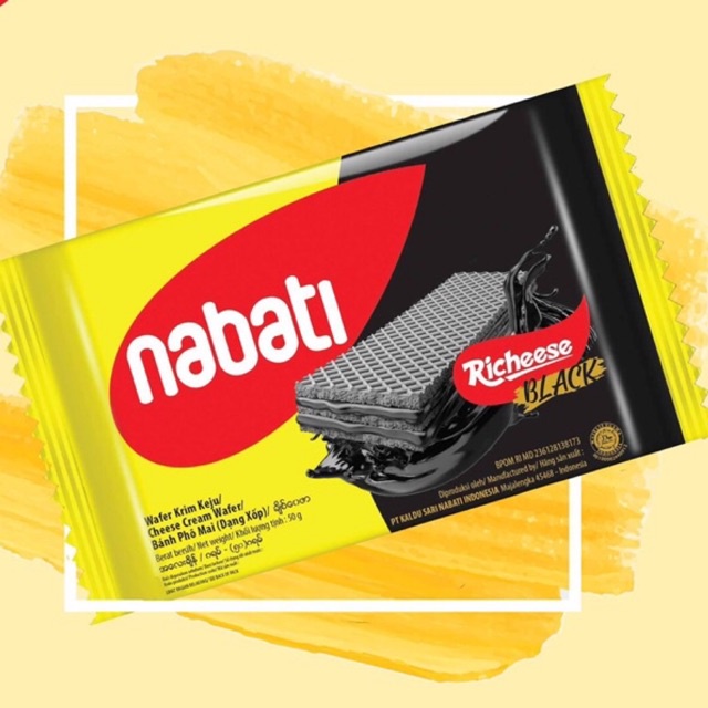 [FREESHIP-MUA NHIỀU GIẢM GIÁ]Bánh Xốp Richeese Black Nabati Phô Mai Đen 50g