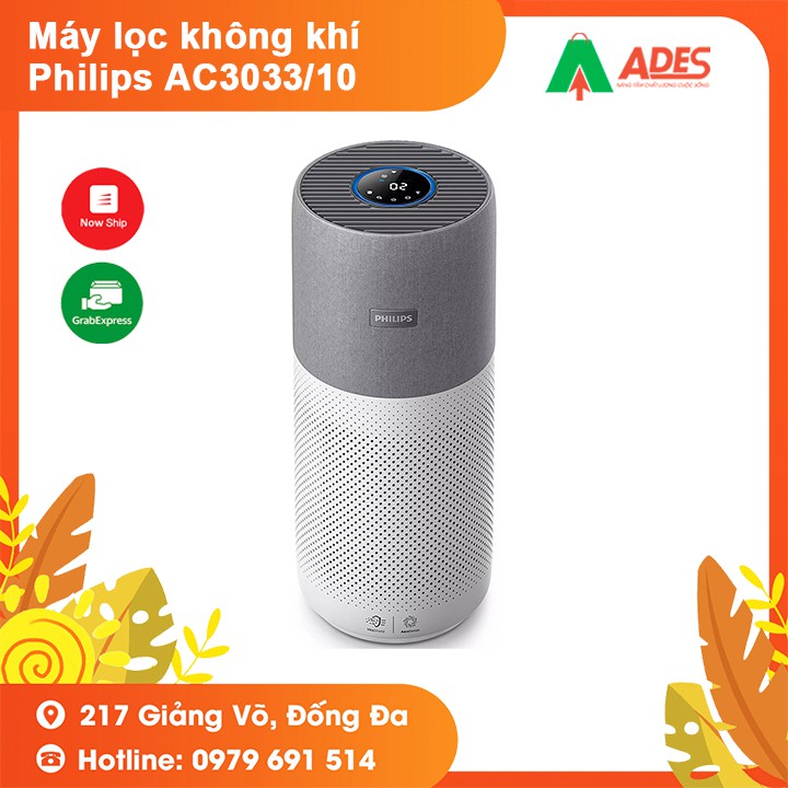 [Mã 154ELSALE2 giảm 7% đơn 300K] Máy lọc không khí Philips AC3033/10 diện tích 104m2 - Hàng chính hãng