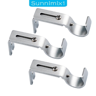 Set 3 Giá Đỡ Thanh Treo Rèm Cửa Bằng Kim Loại Tùy Chỉnh Kích Thước 25mm Tiện Dụng