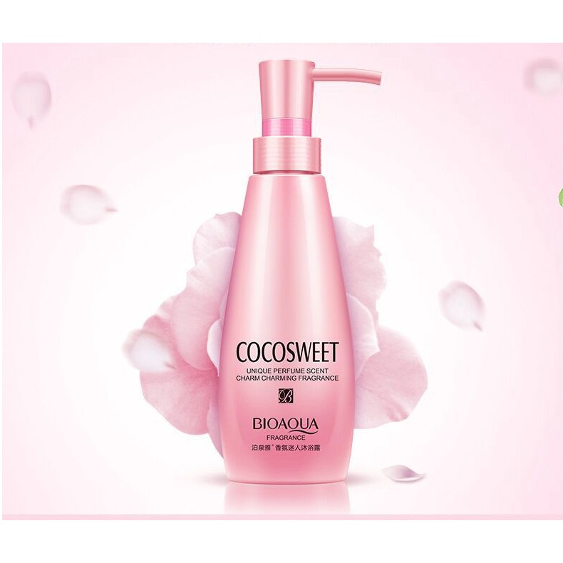 Sữa tắm cao cấp Bioaqua CoCoSweet Dưỡng ẩm Tẩy da chết 300ml