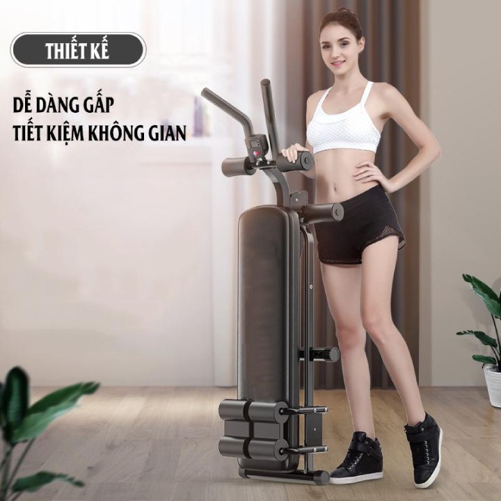 Máy Tập GYM Đa Năng Tại Nhà - Ghế Tập Cơ Bụng, Lưng, Tay, Ngực, Eo, Hông Tại Nhà Đa Năng.