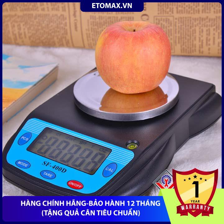 Cân tiểu ly để bàn 500g x 0.01g SF-400D, chính xác tới 1% gram, Hàng cao cấp, Bảo hành 12 tháng