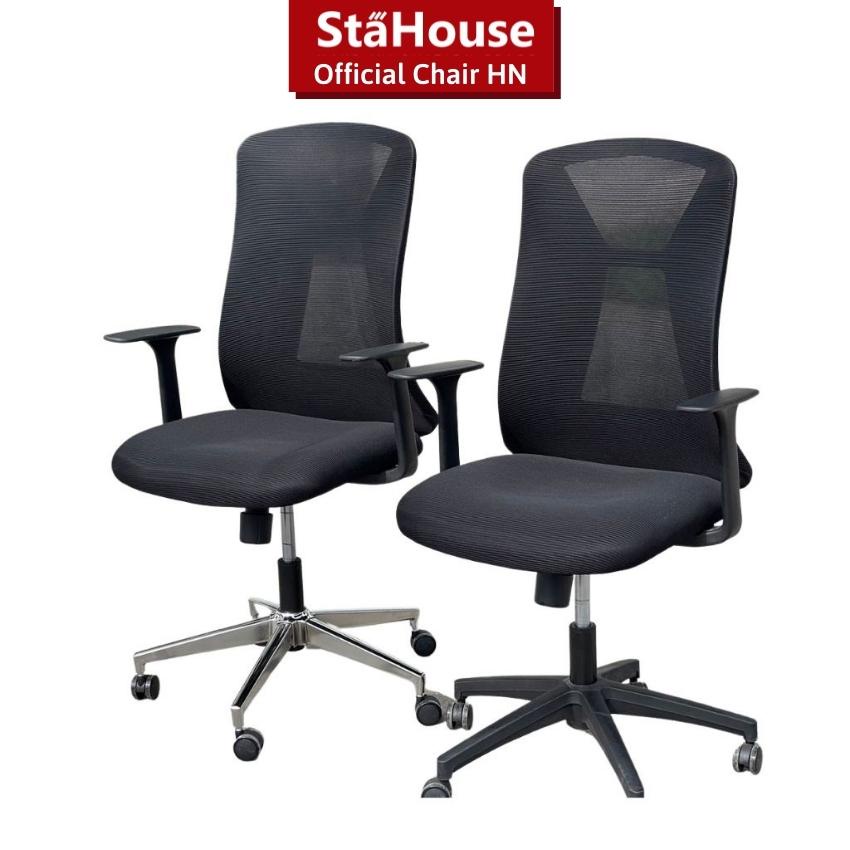 Ghế Văn Phòng Cao Cấp Lưng Lưới Chân Xoay - GVP J135 Ghế Văn Phòng Stahouse Official Chair HN