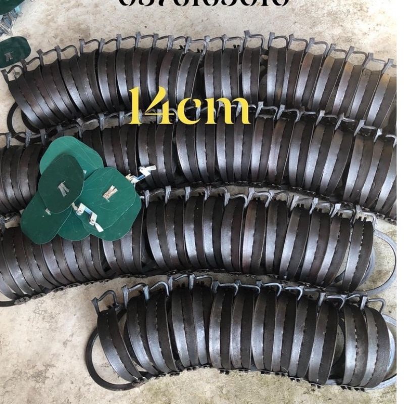 BẪY THÚ LỚN 3KG TRỞ LÊN HÀM RỘNG 14CM TẶNG BÀN ĐẠP NẪY GÀI
