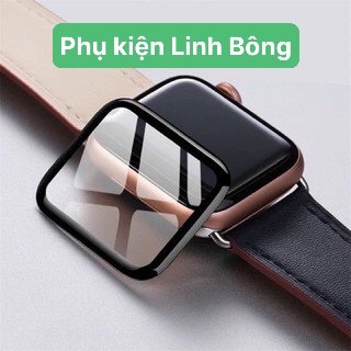(FULL HỘP) Kính cường lực Apple watch size 38, 40, 42, 44mm màn hình cong bảo vệ máy seri 12345