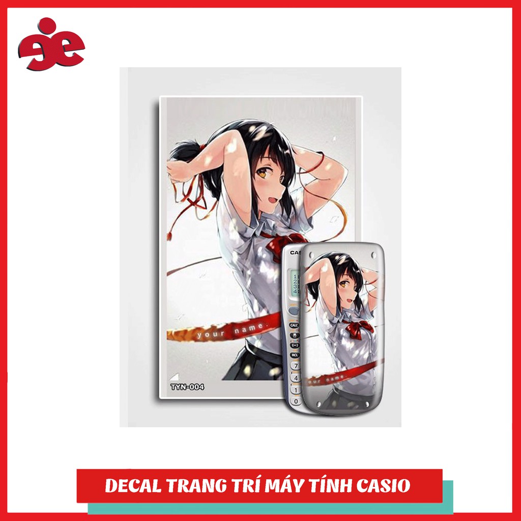 DECAL TRANG TRÍ SNAR PHẨM MÁY TÍNH CASIO FX 580, 570