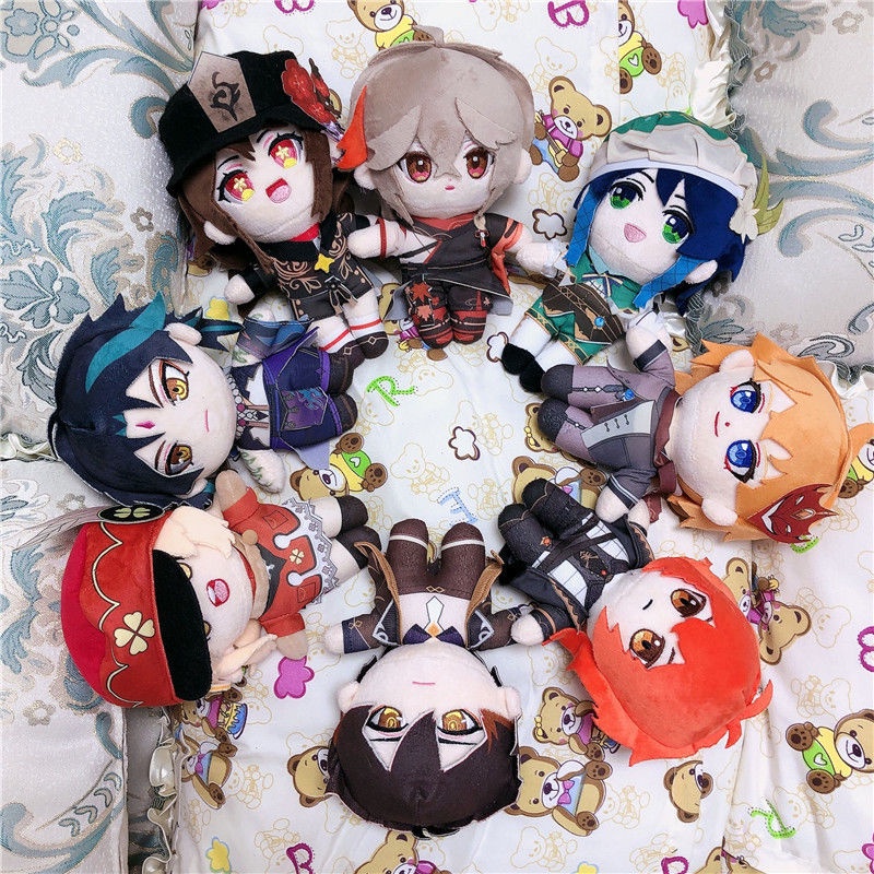 22cm Genshin Impact Stuffed Doll Itto Kazuha Plush Toy Keqing Kazuha xiao Plush Toys Tartaglia Anime Gorou Thoma Yae Miko Plushies Dolls Kids Girl Birthday Gift